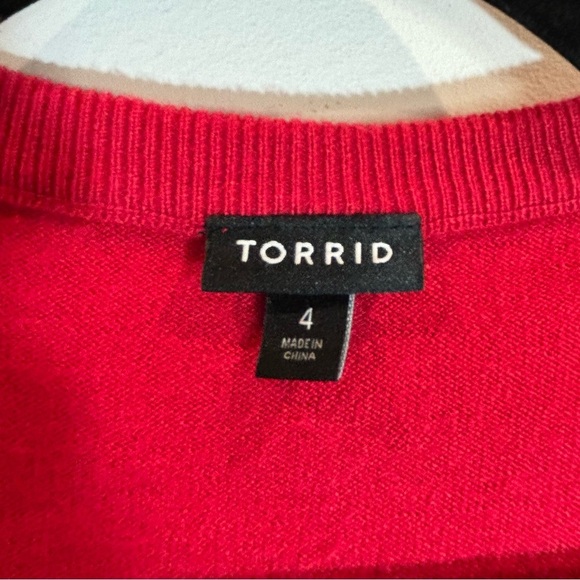 TORRID Sz 4 Button Down V-Neck Elevated  Basic Super Soft Long Sleeve Cardigan - Picture 4 of 9